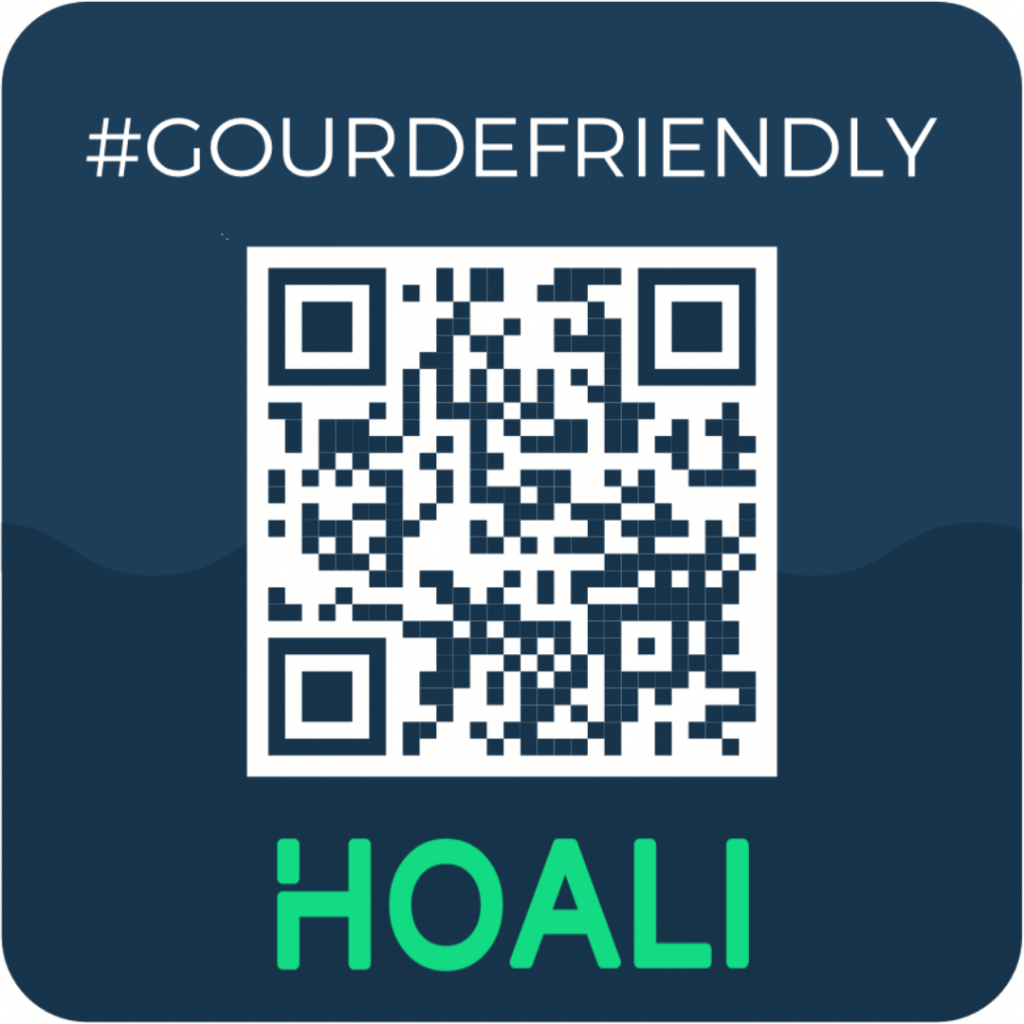 QR Code #gourdefriendly - Sticker de sensibilisation